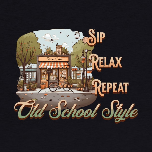 Sip, Relax, Repeat - Old School Style by New Day Prints